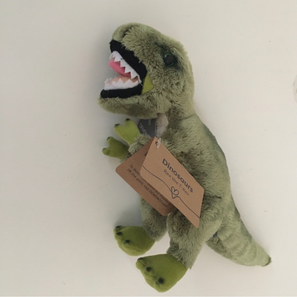 NEW 8” Plush Dinosaur T-Rex Soft Stuffed Animal Cuddle and Play | Demdaco